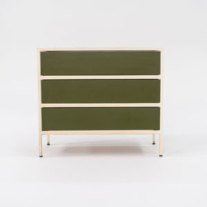 1950S Three-Drawer Steel Frame Dresser Cabinet Model 4013 By George Nelson For Herman Miller Steel, Masonite, Paint, Iron