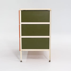 1950S Three-Drawer Steel Frame Dresser Cabinet Model 4013 By George Nelson For Herman Miller Steel, Masonite, Paint, Iron