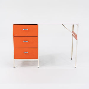 1950s Three-Drawer Steel Frame Desk by George Nelson for Herman Miller Steel, Masonite, Paint, Iron