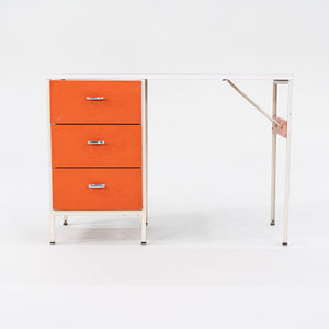 1950s Three-Drawer Steel Frame Desk by George Nelson for Herman Miller Steel, Masonite, Paint, Iron