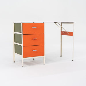 1950s Three-Drawer Steel Frame Desk by George Nelson for Herman Miller Steel, Masonite, Paint, Iron