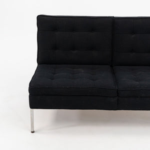 1960s Gordon Bunshaft and Davis Allen for Thonet Tuxedo Two Seat Loveseat Sofa