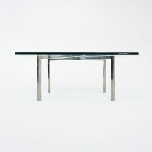 1960s Barcelona Coffee Table by Mies van der Rohe for Knoll in Glass and Stainless Steel