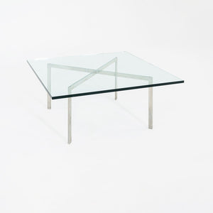 1960s Barcelona Coffee Table by Mies van der Rohe for Knoll & Treitel Gratz in Stainless and Glass 2x Available