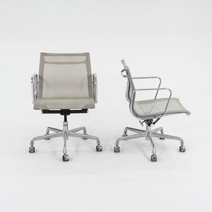 2015 Aluminum Group Management Chair, Model EA335 by Ray and Charles Eames for Herman Miller Aluminum, PVC Mesh, Rubber, Steel, Plastic