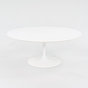 2016 Tulip Pedestal Coffee Table, Model 162TR by Eero Saarinen for Knoll in White Laminate 2x Available