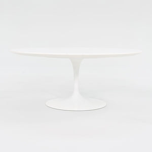 2016 Tulip Pedestal Coffee Table, Model 162TR by Eero Saarinen for Knoll in White Laminate 2x Available