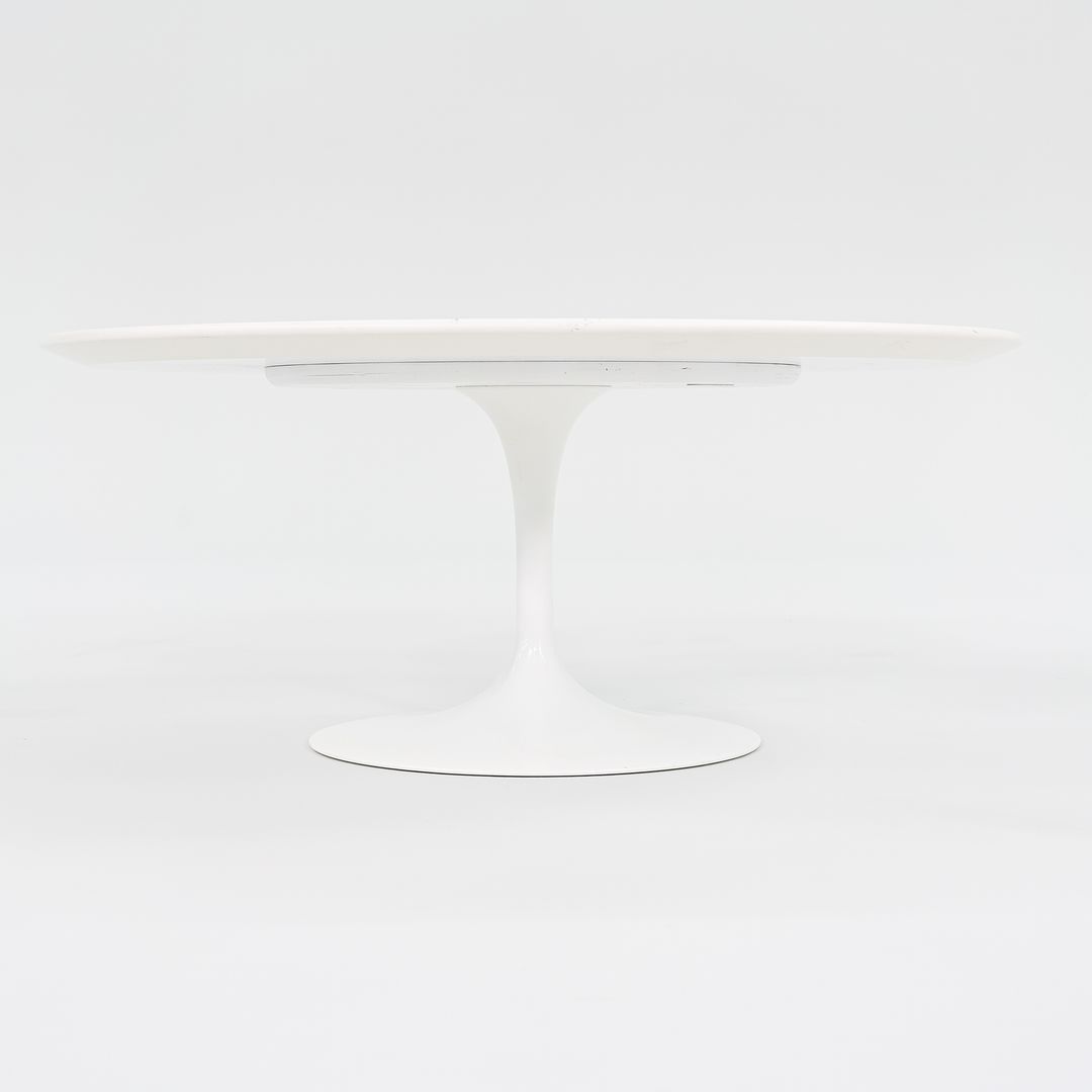 2016 Tulip Pedestal Coffee Table, Model 162TR by Eero Saarinen for Knoll in White Laminate 2x Available