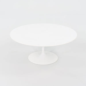 2016 Tulip Pedestal Coffee Table, Model 162TR by Eero Saarinen for Knoll in White Laminate 2x Available