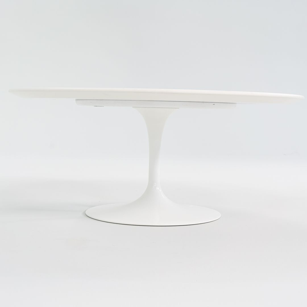 2016 Tulip Pedestal Coffee Table, Model 162TR by Eero Saarinen for Knoll in White Laminate 2x Available