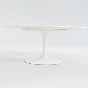 2016 Tulip Pedestal Coffee Table, Model 162TR by Eero Saarinen for Knoll in White Laminate 2x Available