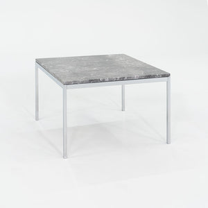 2016 Florence Knoll End Table 2515T by Florence Knoll for Knoll in Chromed Steel and Marble