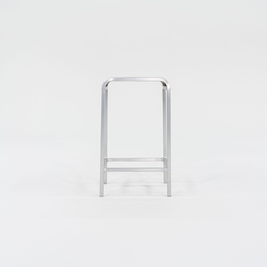 C. 2022 Mint 20-06 Counter Stools by Norman Foster for Emeco in Brushed Aluminum 5x Available