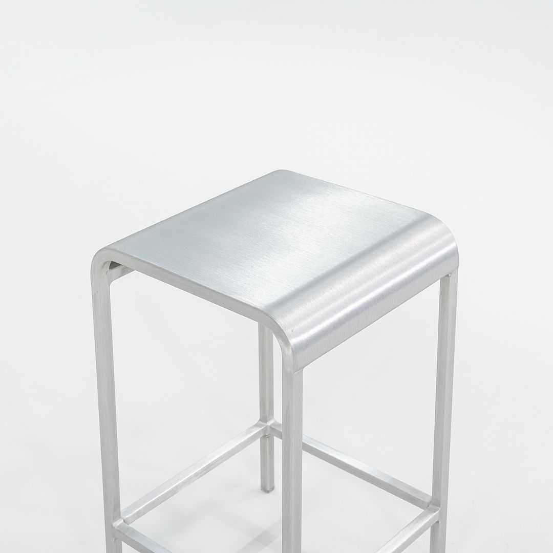 C. 2022 Mint 20-06 Counter Stools by Norman Foster for Emeco in Brushed Aluminum 5x Available