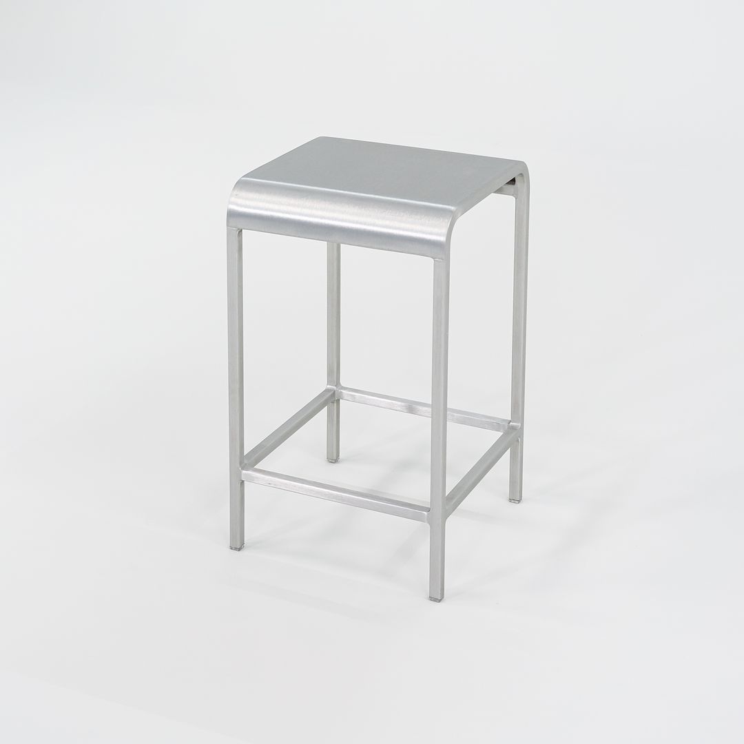 C. 2022 Mint 20-06 Counter Stools by Norman Foster for Emeco in Brushed Aluminum 5x Available