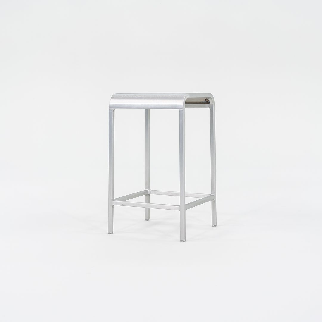 C. 2022 Mint 20-06 Counter Stools by Norman Foster for Emeco in Brushed Aluminum 5x Available