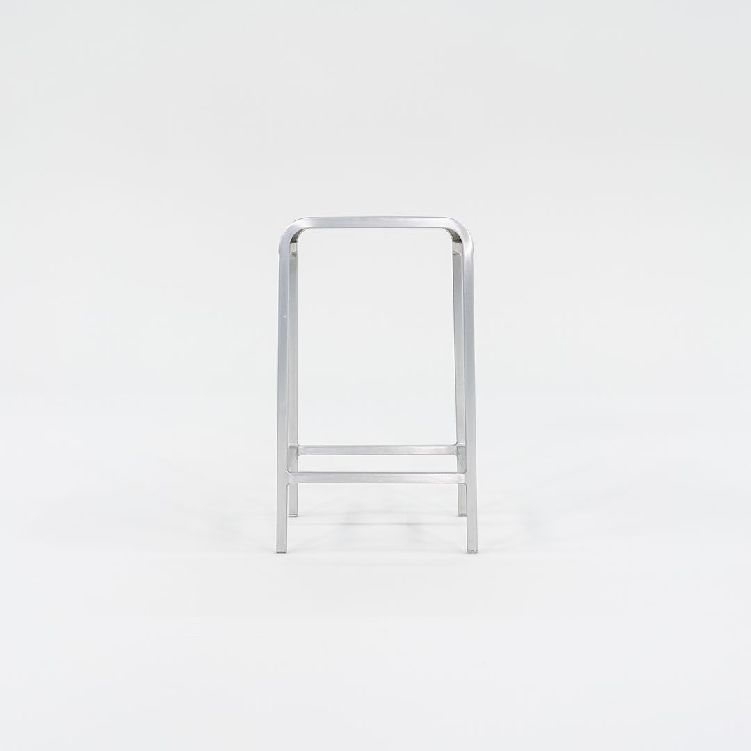 C. 2022 Mint 20-06 Counter Stools by Norman Foster for Emeco in Brushed Aluminum 5x Available