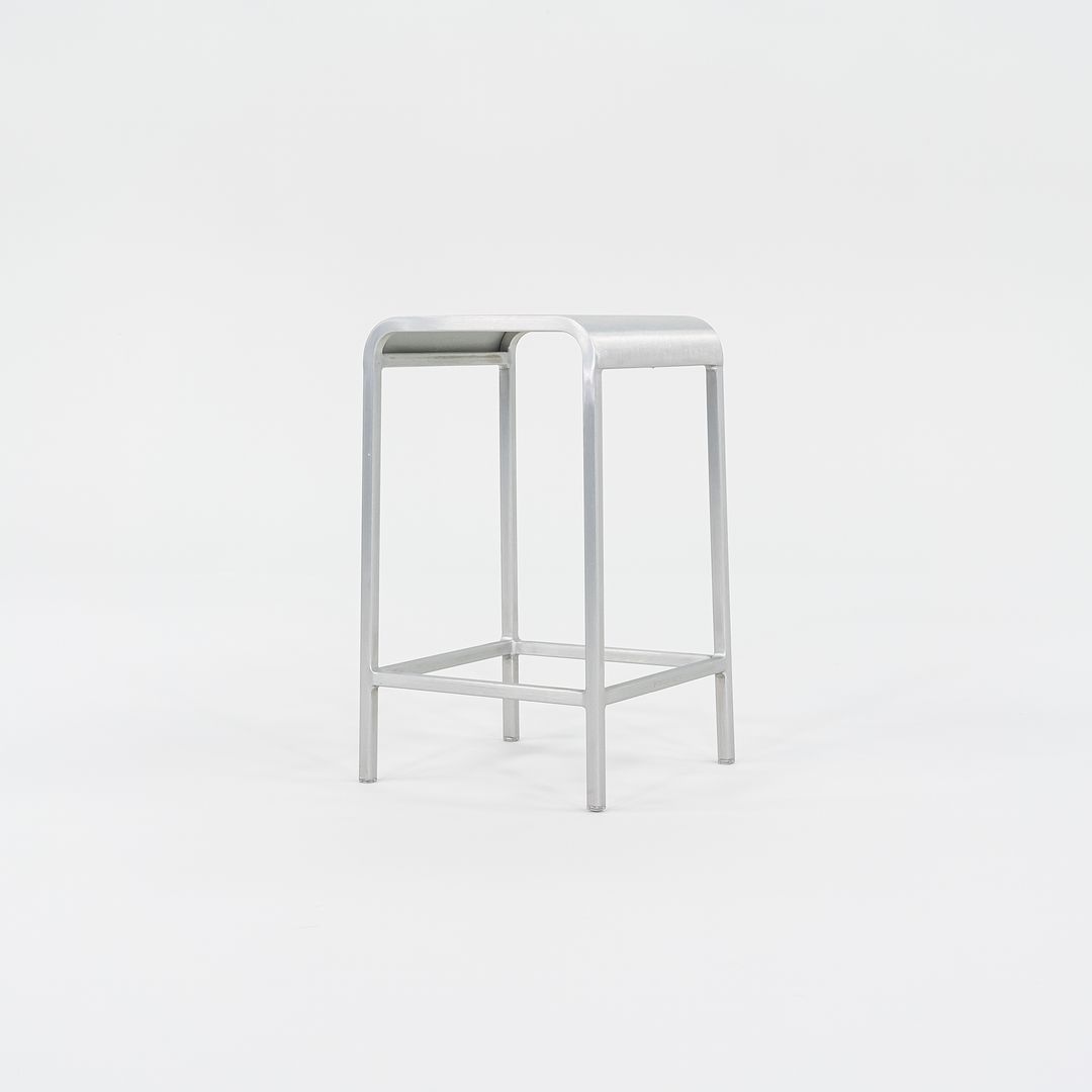 C. 2022 Mint 20-06 Counter Stools by Norman Foster for Emeco in Brushed Aluminum 5x Available