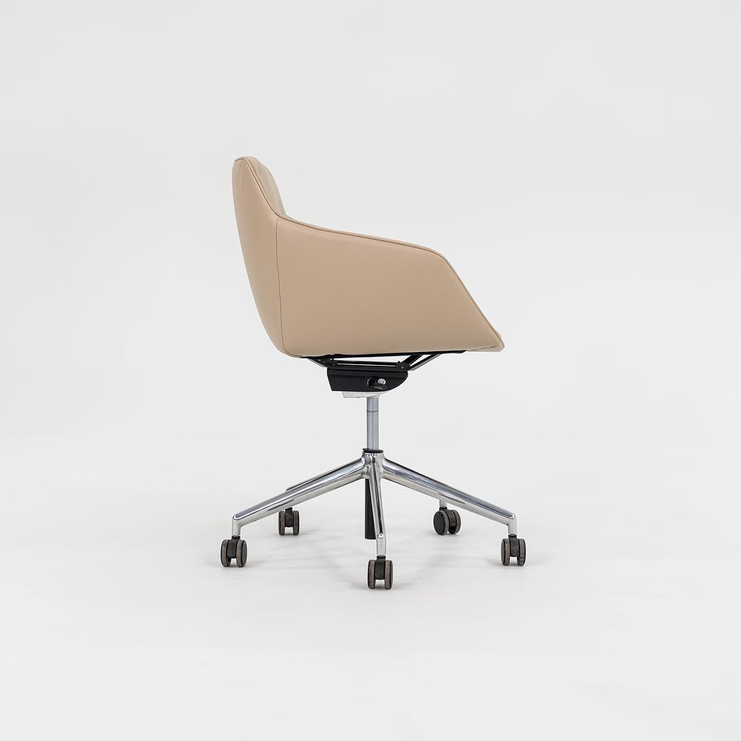 C. 2019 Jehs + Laub for Davis Pnuematic Sachet Conference / Desk Chairs in Tan Leather 5x Available