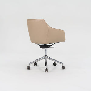 C. 2019 Jehs + Laub for Davis Pnuematic Sachet Conference / Desk Chairs in Tan Leather 5x Available