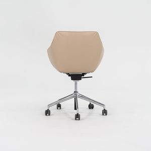 C. 2019 Jehs + Laub for Davis Pnuematic Sachet Conference / Desk Chairs in Tan Leather 5x Available