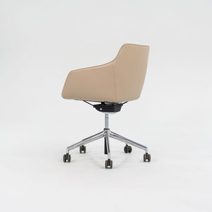 C. 2019 Jehs + Laub for Davis Pnuematic Sachet Conference / Desk Chairs in Tan Leather 5x Available