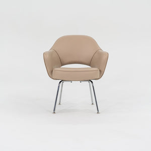 2021 Saarinen Executive Arm Chair, Model 71A by Eero Saarinen for Knoll in Tan Leather, 5x Available