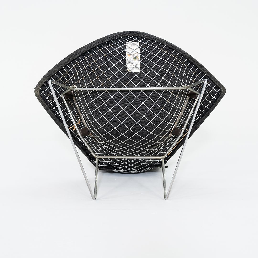 1961 423LU Bertoia Bird Chair
424YU Bertoia Bird Ottoman by Harry Bertoia for Knoll Steel, Rubber, Padding, Fabric