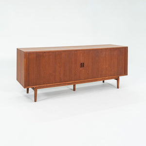 1960S Model-37 Tambour-Door Teak Credenza Cabinet By Arne Vodder For Sibast Mobler Teak