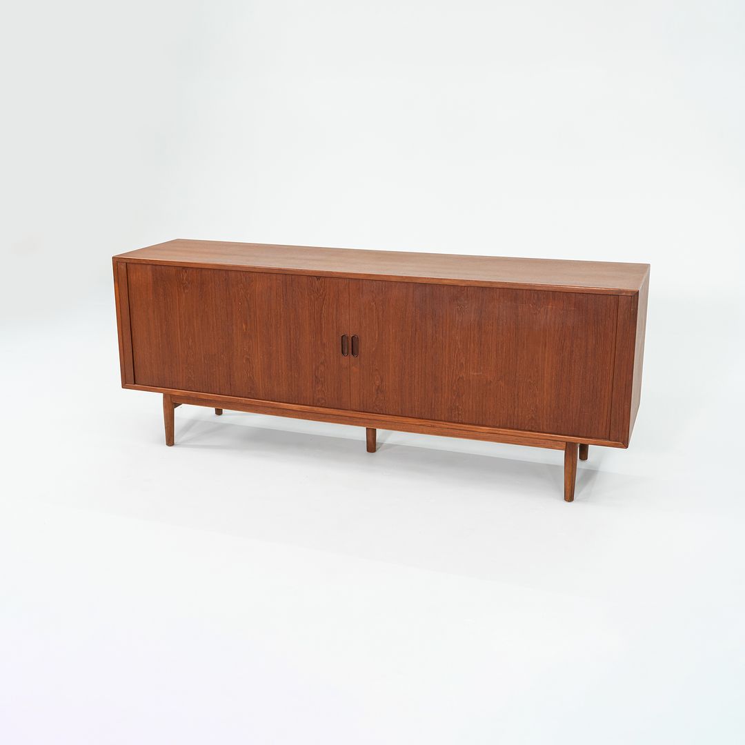 1960S Model-37 Tambour-Door Teak Credenza Cabinet By Arne Vodder For Sibast Mobler Teak