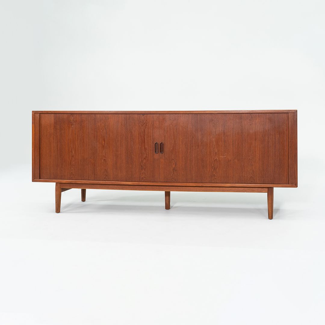 1960S Model-37 Tambour-Door Teak Credenza Cabinet By Arne Vodder For Sibast Mobler Teak