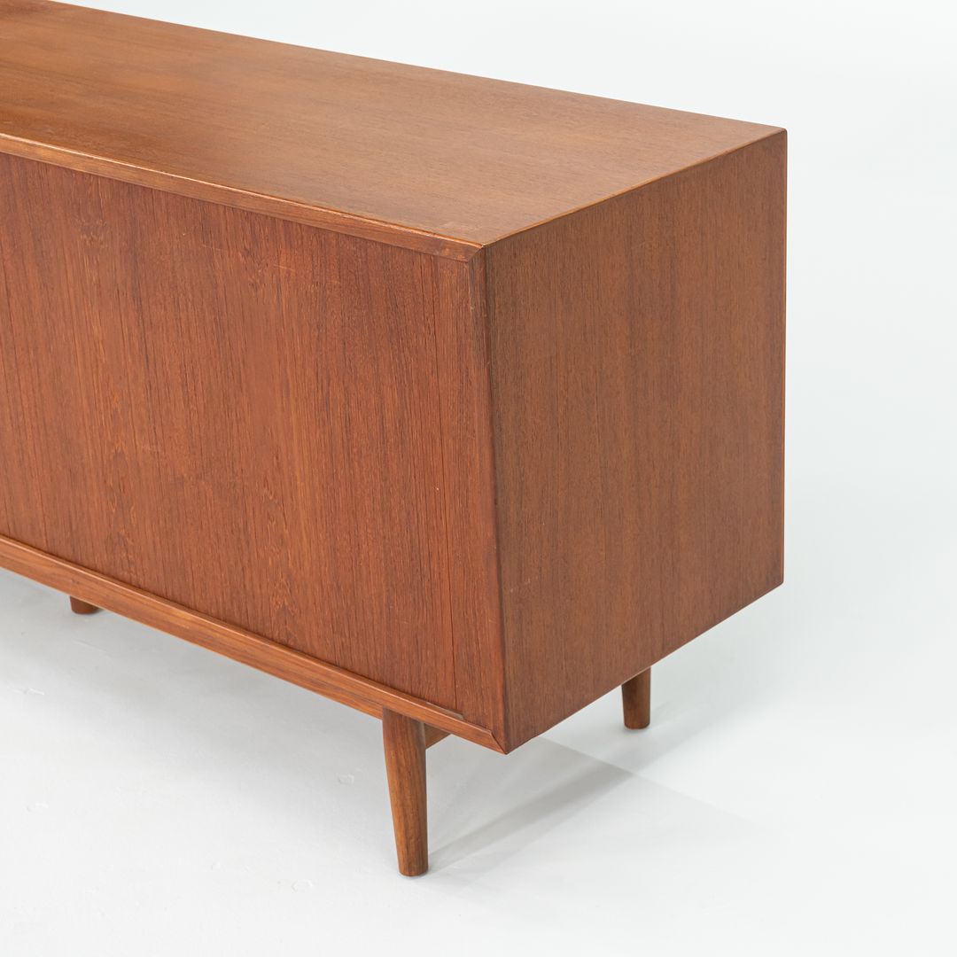 1960S Model-37 Tambour-Door Teak Credenza Cabinet By Arne Vodder For Sibast Mobler Teak