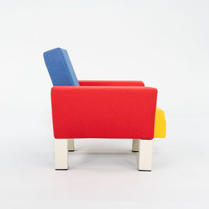 1990s Westside Lounge Chair by Ettore Sottsass for Knoll Studio in Multi-Color Fabric