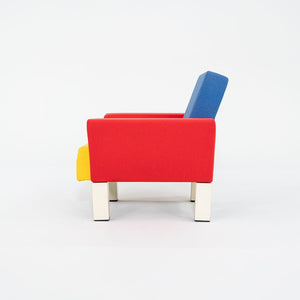 1990s Westside Lounge Chair by Ettore Sottsass for Knoll Studio in Multi-Color Fabric