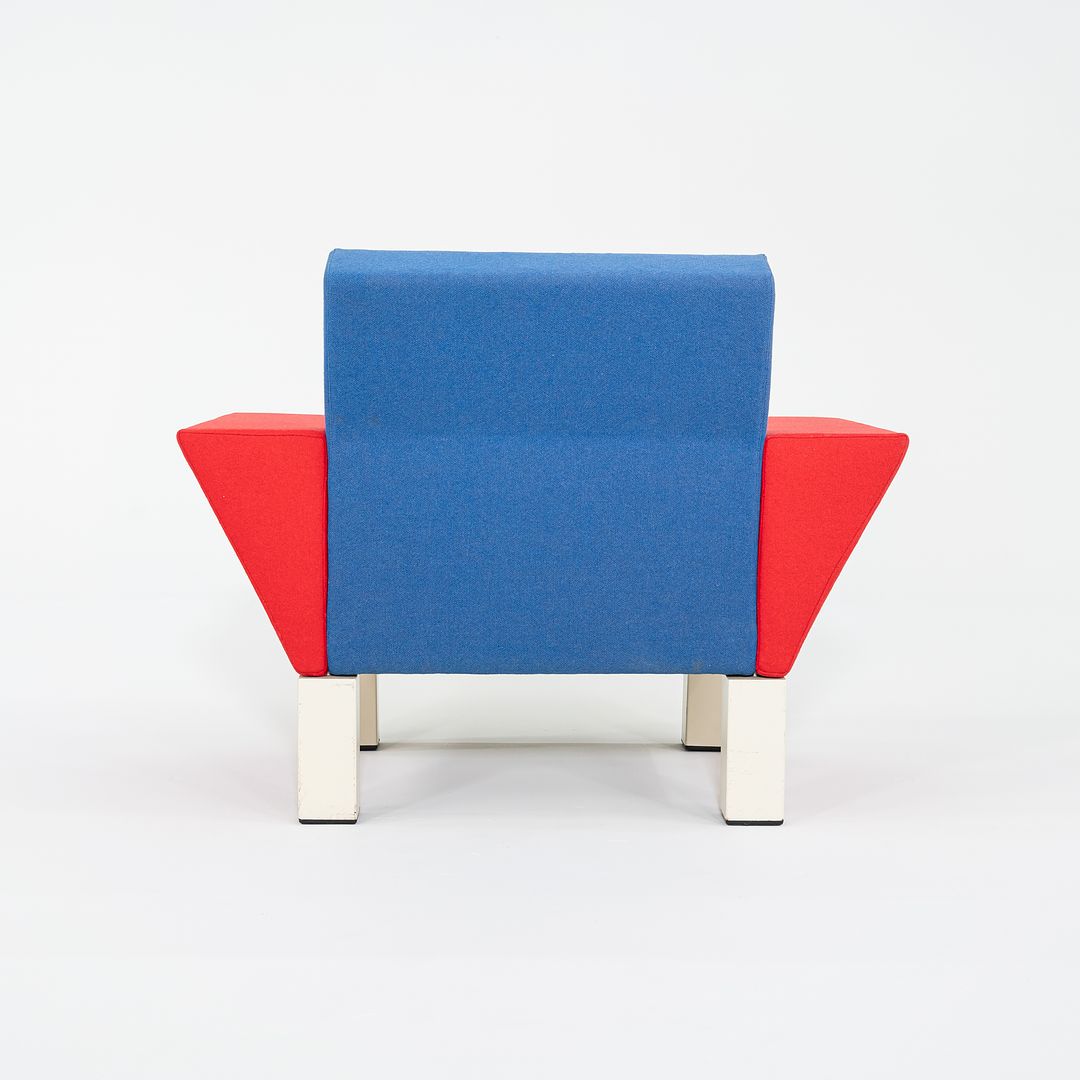 1990s Westside Lounge Chair by Ettore Sottsass for Knoll Studio in Multi-Color Fabric