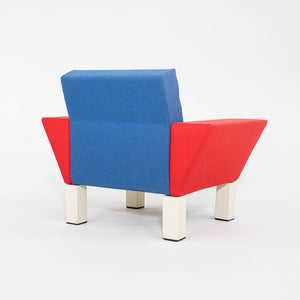 1990s Westside Lounge Chair by Ettore Sottsass for Knoll Studio in Multi-Color Fabric