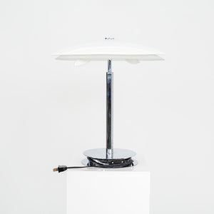 2000s Fontana Arte of Italy Bis - Tris Table Lamp in Chrome and Glass