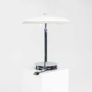 2000s Fontana Arte of Italy Bis - Tris Table Lamp in Chrome and Glass