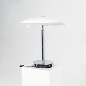 2000s Fontana Arte of Italy Bis - Tris Table Lamp in Chrome and Glass