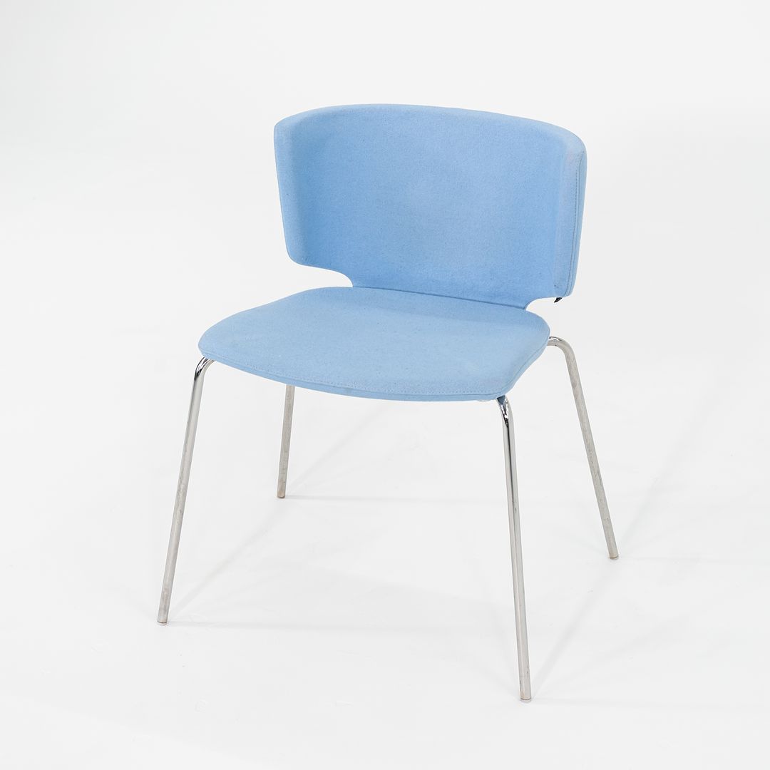 2012 Wrapp Dining Side Chair by Marc Krusin for Coalesse in Blue Fabric 14x Available