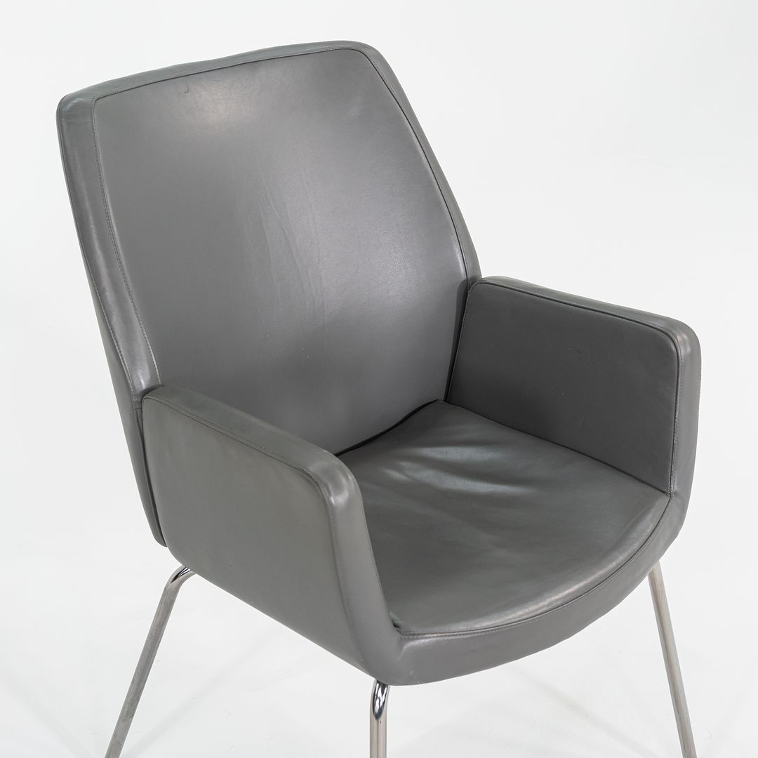 2014 Bindu Mid-Back Guest Chair by Brian Kane for Coalesse in Grey Leather 17x Available