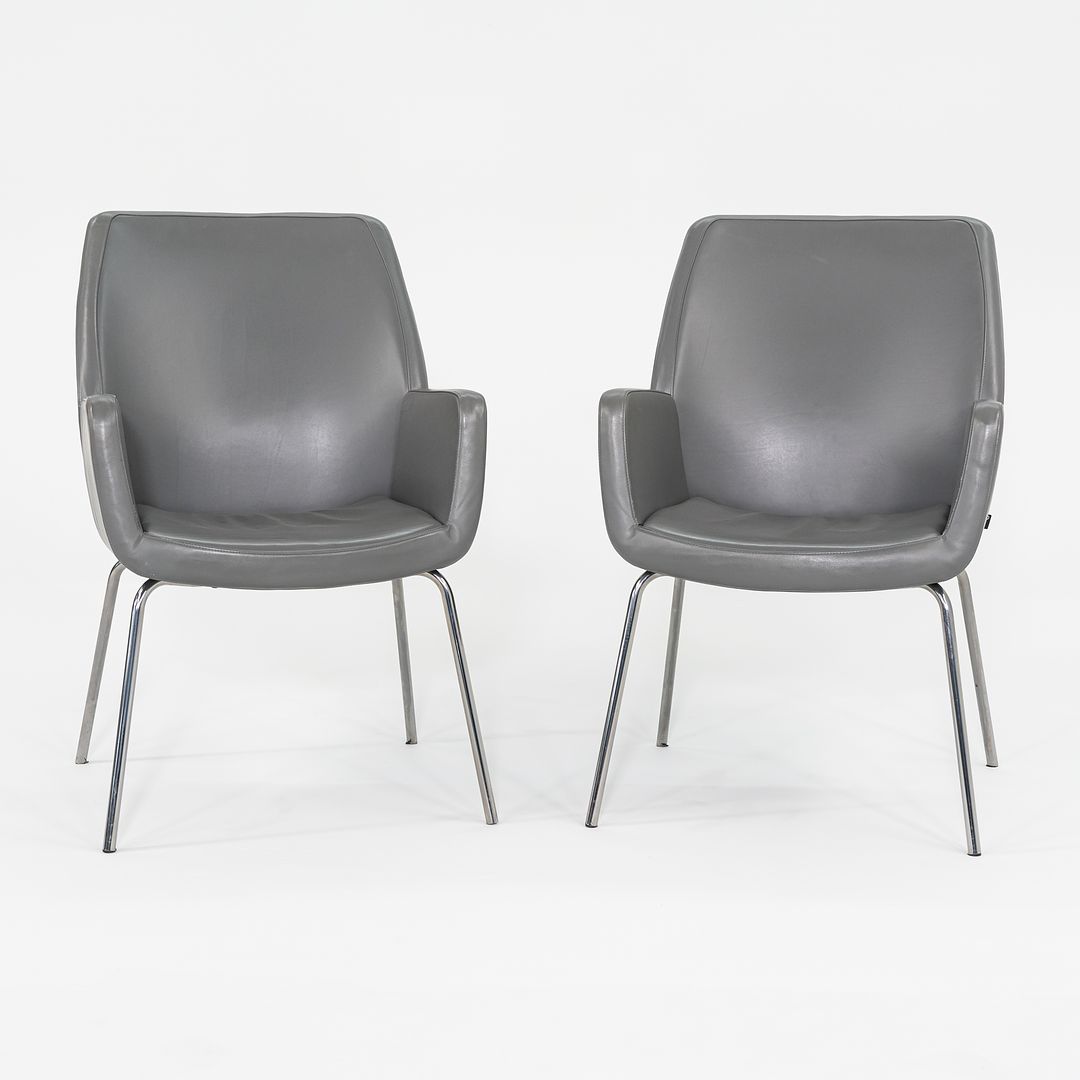 2014 Bindu Mid-Back Guest Chair by Brian Kane for Coalesse in Grey Leather 17x Available