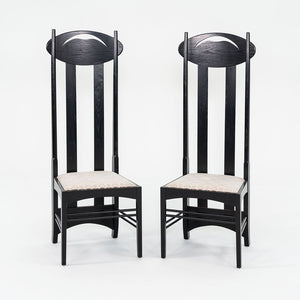 1980s Pair of Charles Rennie Mackintosh Argyle Chairs by Gordon International