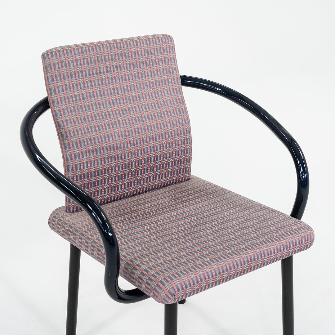 1993 Mandarin Chair by Ettore Sottsass for Knoll in Steel and Fabric 8x Available