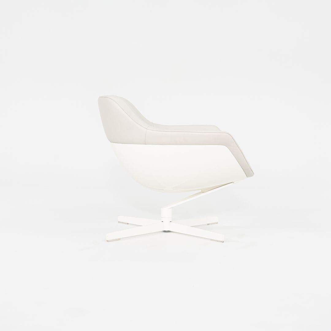 2015 Pair of Auckland 277 Lounge Chairs by Jean-Marie Massaud for Cassina in White Leather