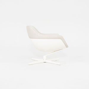 2015 Pair of Auckland 277 Lounge Chairs by Jean-Marie Massaud for Cassina in White Leather