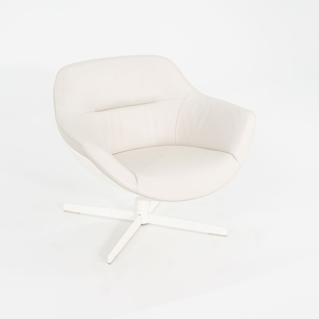 2015 Pair of Auckland 277 Lounge Chairs by Jean-Marie Massaud for Cassina in White Leather