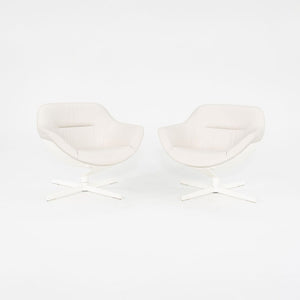 2015 Pair of Auckland 277 Lounge Chairs by Jean-Marie Massaud for Cassina in White Leather