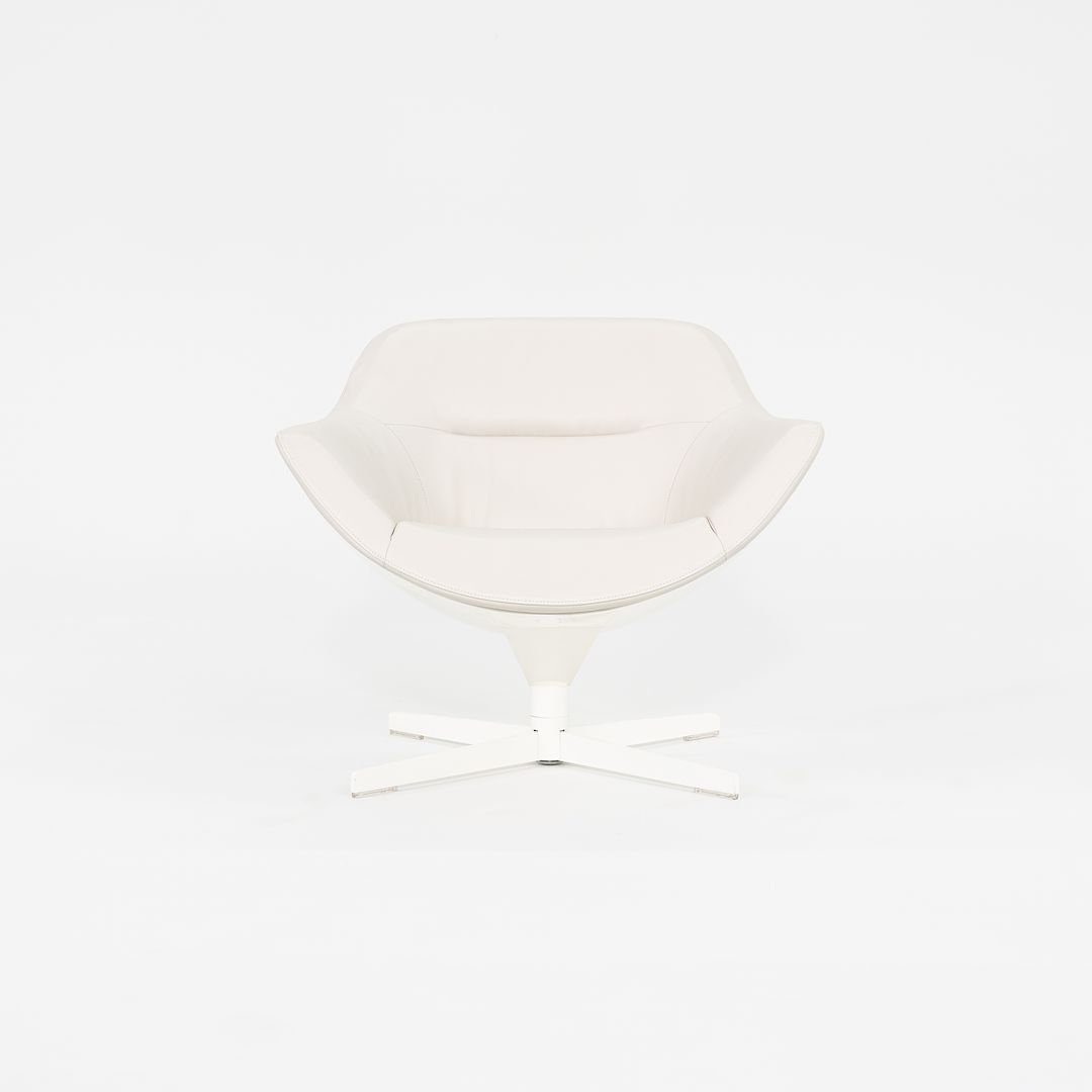 2015 Pair of Auckland 277 Lounge Chairs by Jean-Marie Massaud for Cassina in White Leather