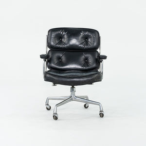 1968 Time Life Executive Desk Chair, Model 3474 by Charles and Ray Eames for Herman Miller in Black Leather with 4-Star Base 12+ Available